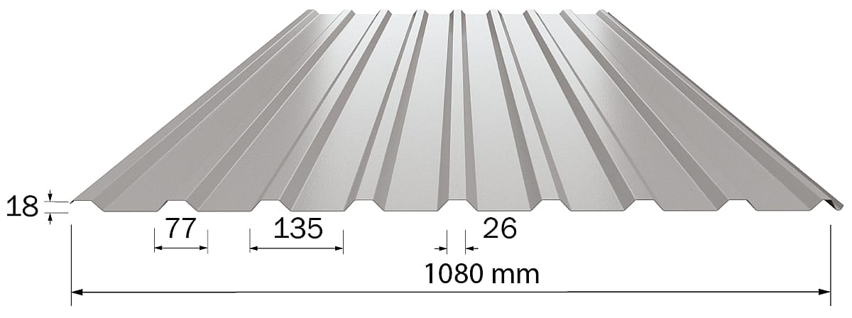 Trapecine stogo danga | Borga BPD18