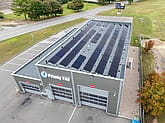 Saulės elektrinė ant stogo