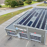 Saulės elektrinė ant stogo