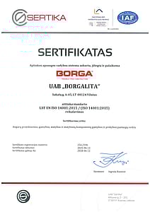ISO 14001:2015 | Borga
