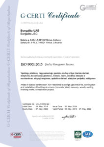 ISO Sertifikatas Borgalita