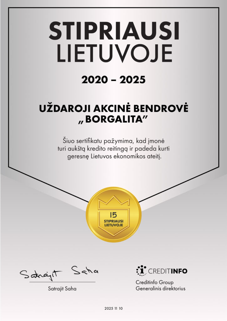 Stipriausi Lietuvoje 2020-2025 | Borgalita
